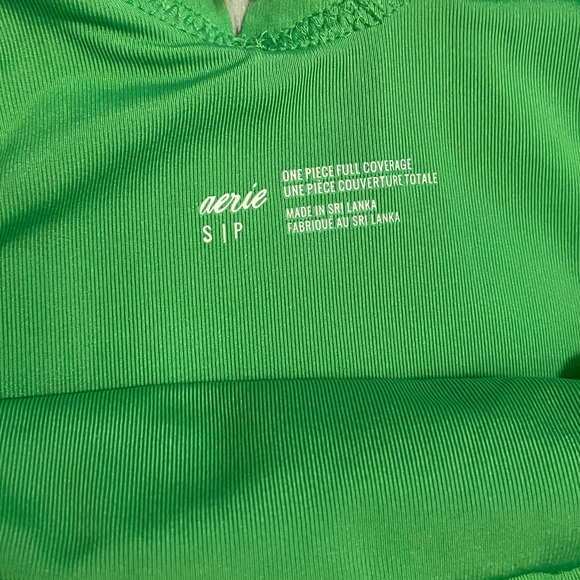 NWOT Aerie Waffle Scalloped Low-Back One Piece - Picture 5 of 5